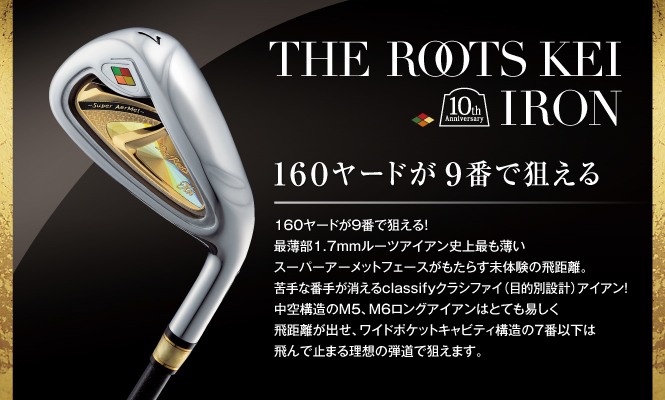 【高級】ルーツゴルフ THE ROOTS KEI アイアンセット 男性用写真添付